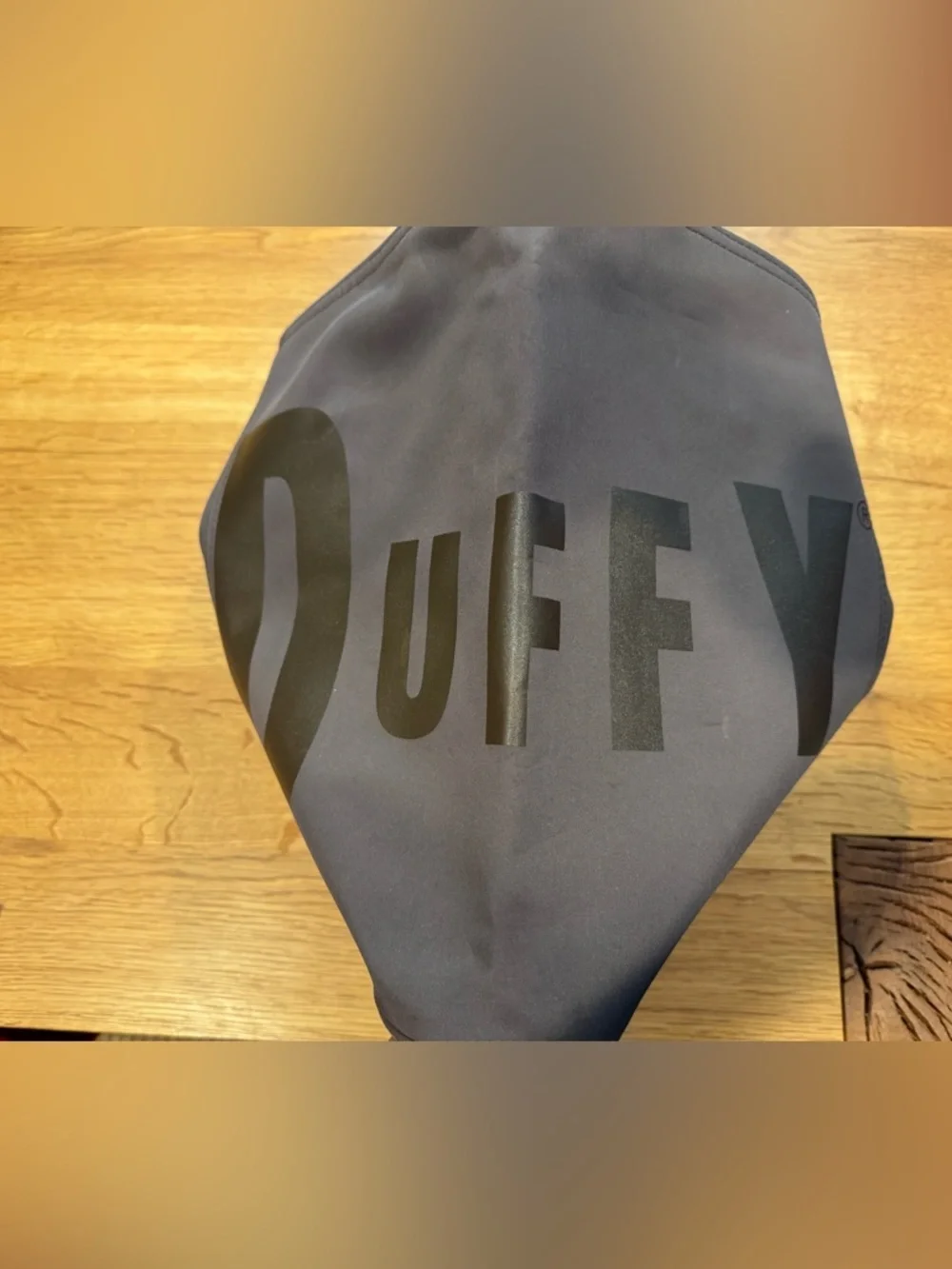 Vintage Duffy Dark Brown Logo Shoulder Tote Bag | Interior Pocket | ~12”x12”